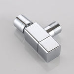Eleganter Wandhahn mit Knopfgriff aus massivem Messing