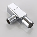 Eleganter Wandhahn mit Knopfgriff aus massivem Messing