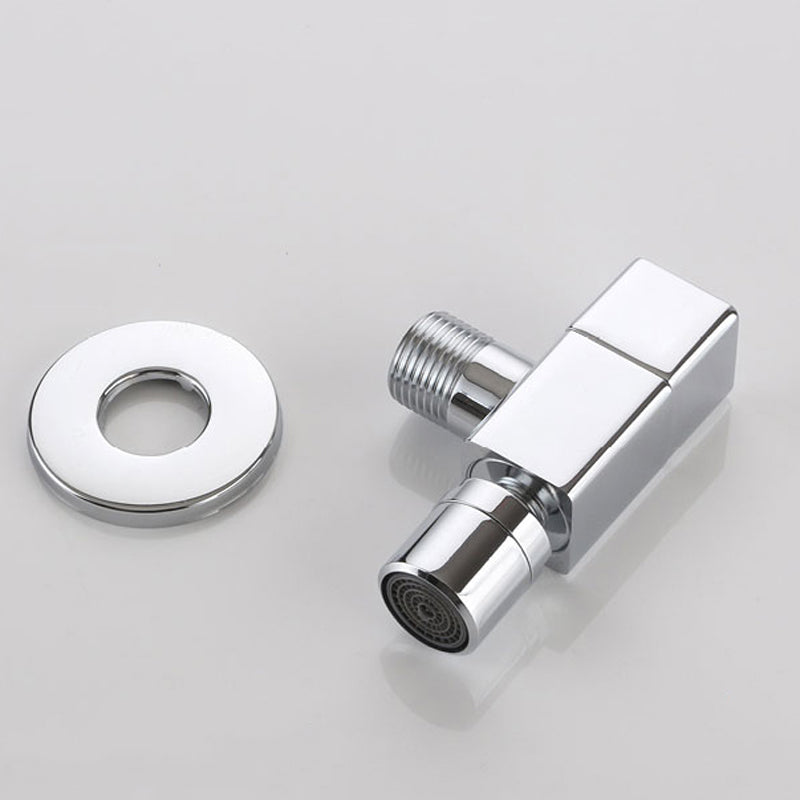 Eleganter Wandhahn mit Knopfgriff aus massivem Messing