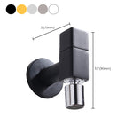 Eleganter Wandhahn mit Knopfgriff aus massivem Messing