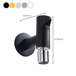 Eleganter Wandhahn mit Knopfgriff aus massivem Messing