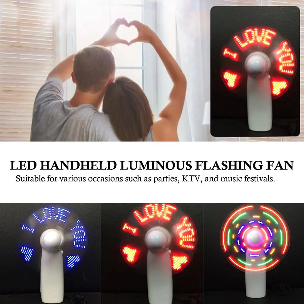 ChillBreeze LED Mini Fan | Portable USB Fan with Light Effects