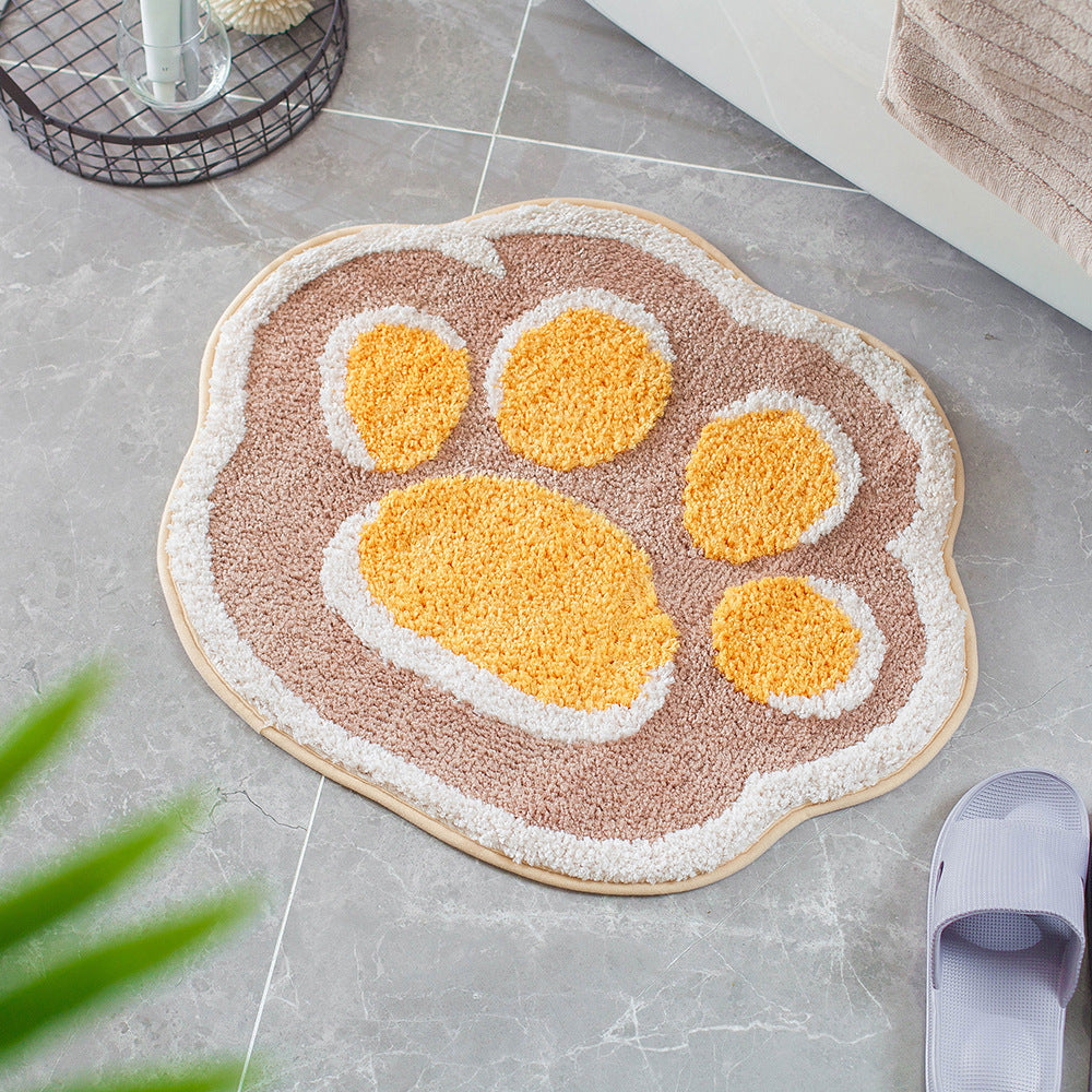 Rutschfeste Badezimmermatte mit saugfähigem Fußkissen | CatSoft