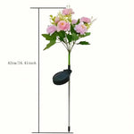 Sonnenblüte Gartenlampe Hibiskus | LED Blumenleuchte | 62 cm hoch