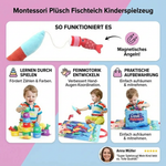 Kinderspielzeug Fischteich aus Plüsch im Montessori-Stil