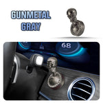 Metallische Startknopf-Abdeckung im Totenkopf-Design mit Strass