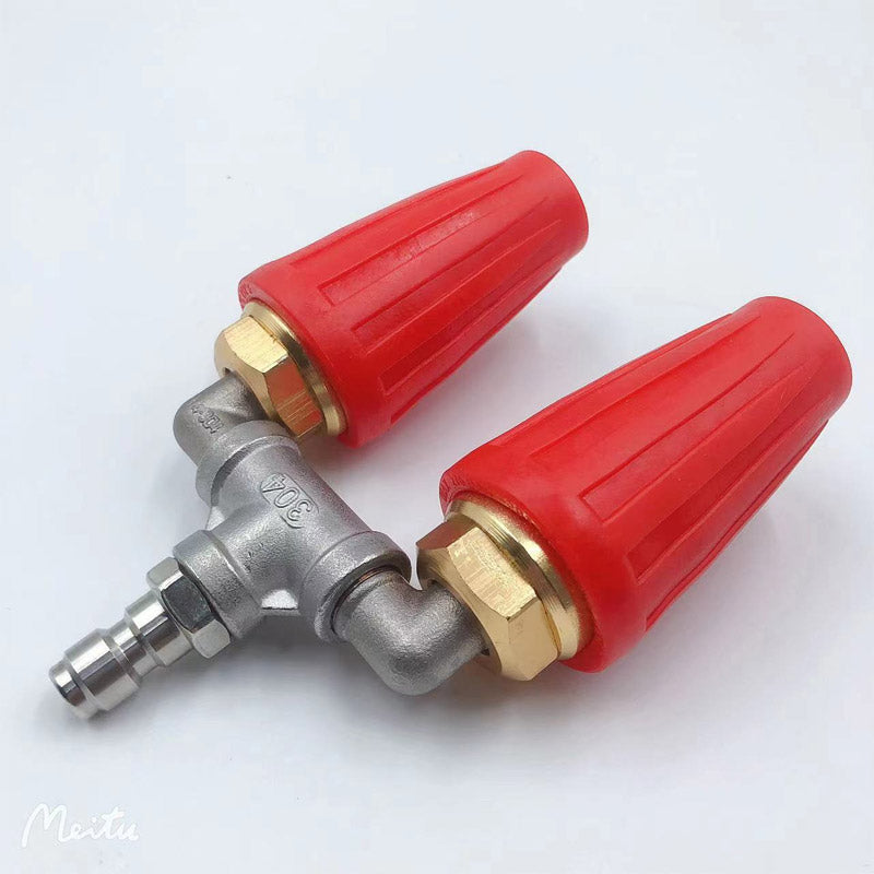 Hochdruckdüse mit Doppel-Turbo für kraftvolle Reinigung