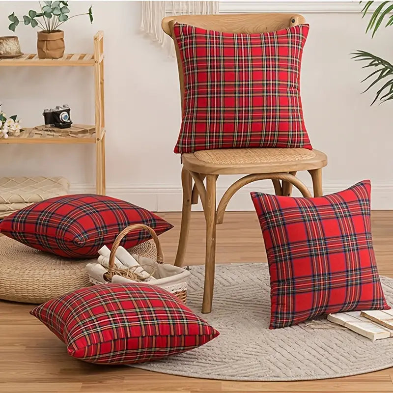 Festive Christmas Cushion Cover Set (2 Pack)