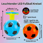 LED Fußball Kreisel mit Leuchteffekt