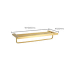 Elegantes Badezimmer-Set mit goldenen Handtuchhaltern