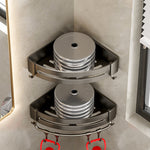 Stilvolles Aluminium-Badregal Set in Grau für Ihr Badezimmer