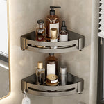 Stilvolles Aluminium-Badregal Set in Grau für Ihr Badezimmer