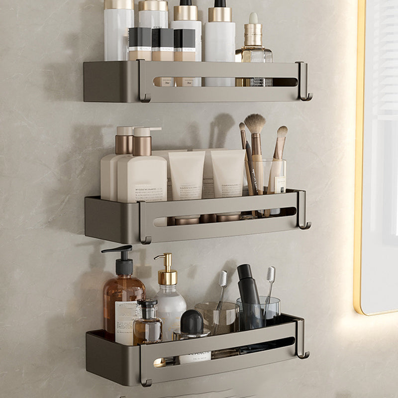 Stilvolles Aluminium-Badregal Set in Grau für Ihr Badezimmer