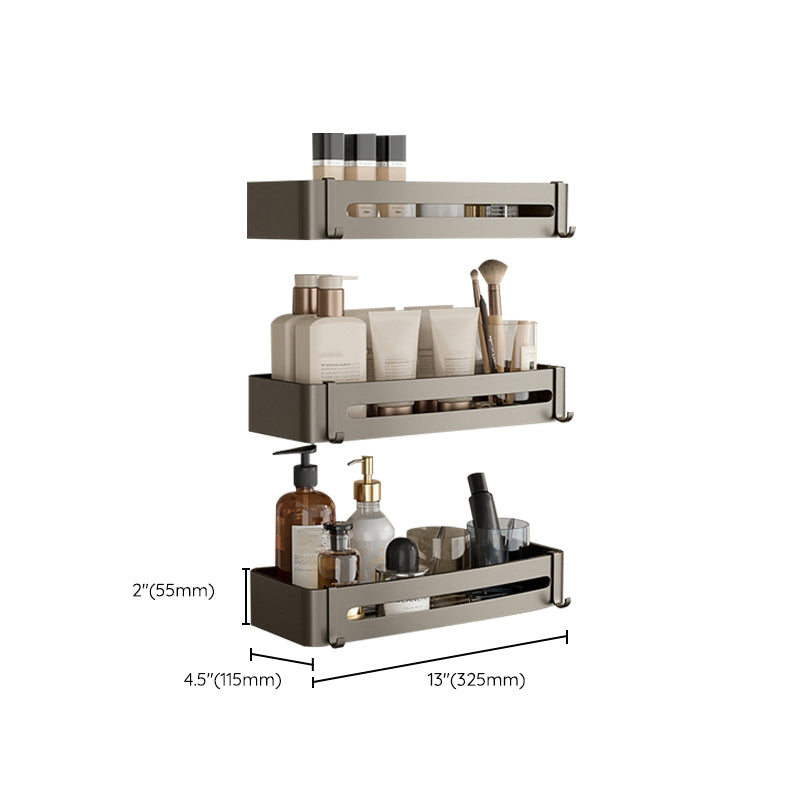 Stilvolles Aluminium-Badregal Set in Grau für Ihr Badezimmer