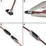 Schnellverbindungsstecker für Kabel – 50 Stück Set ohne Abisolieren