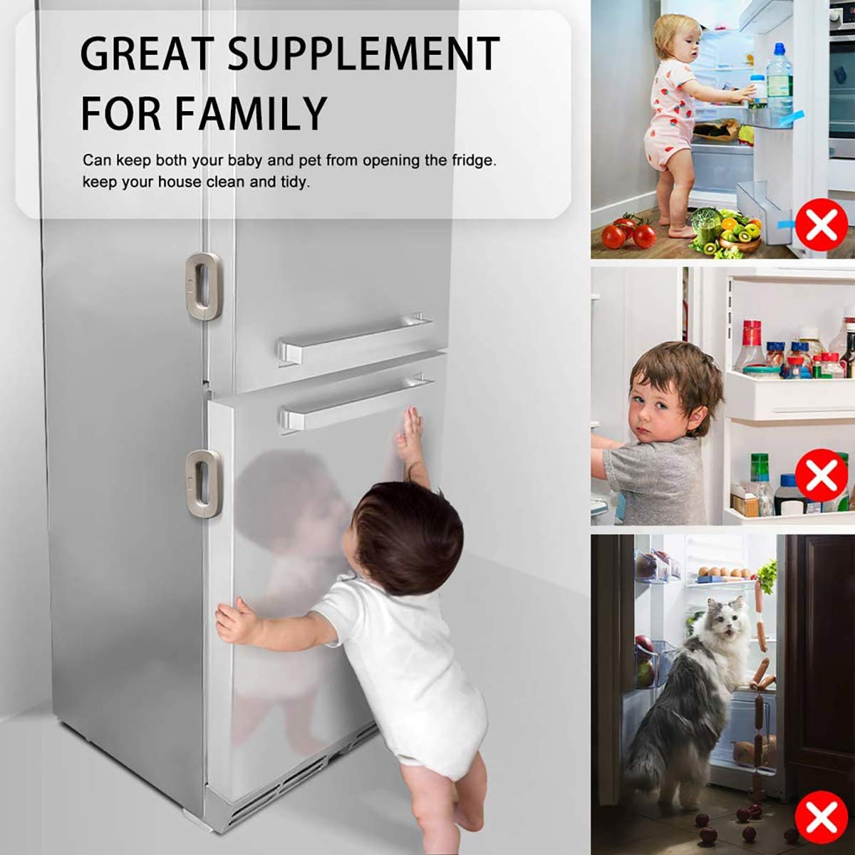 Child Safety Lock for Refrigerators – Simple and Drill-Free
