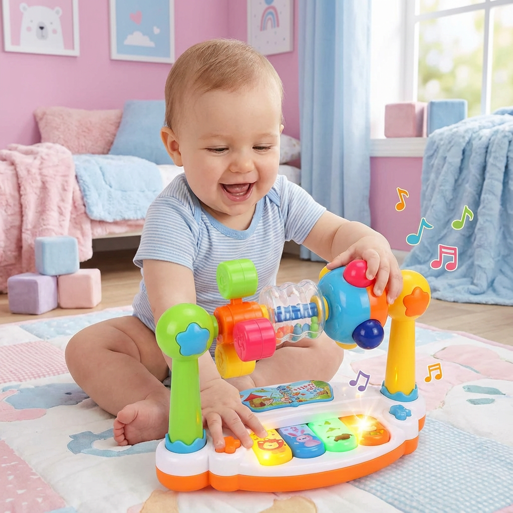 5in1 Lernspielzeug für Babys mit musikalischen Funktionen