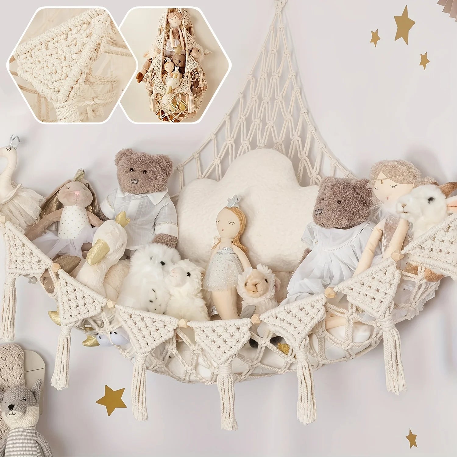 Cozy Storage Hammock for Toys | Space-Saving Decor Organizer