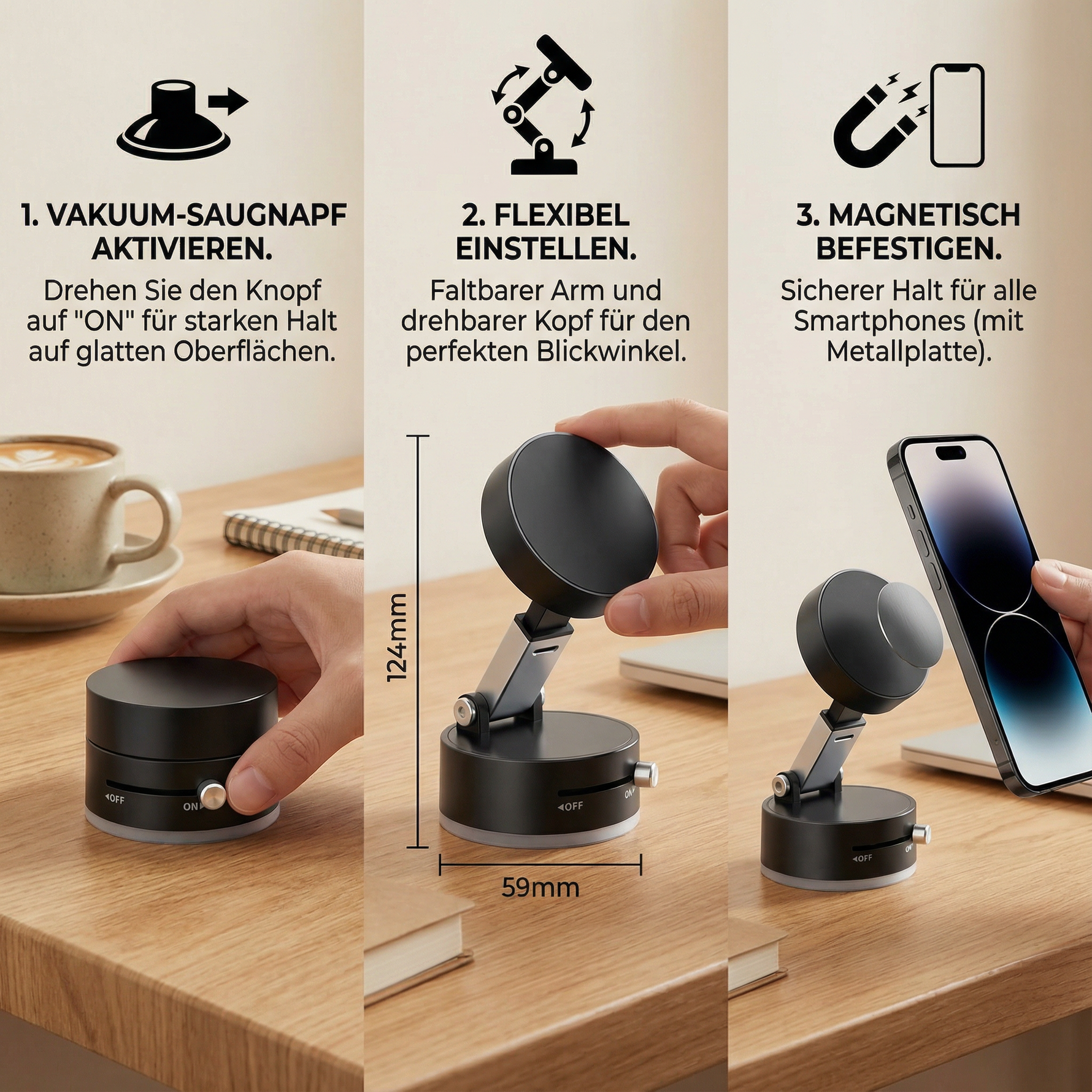StabiloGrip – The reliable phone holder for every occasion