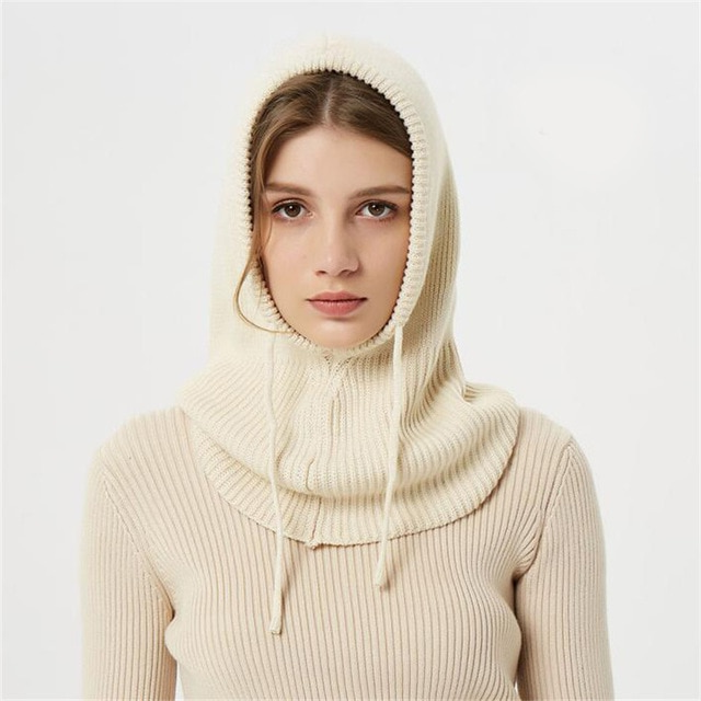 Luxuriöse Kaschmir Wintermütze mit Kapuze