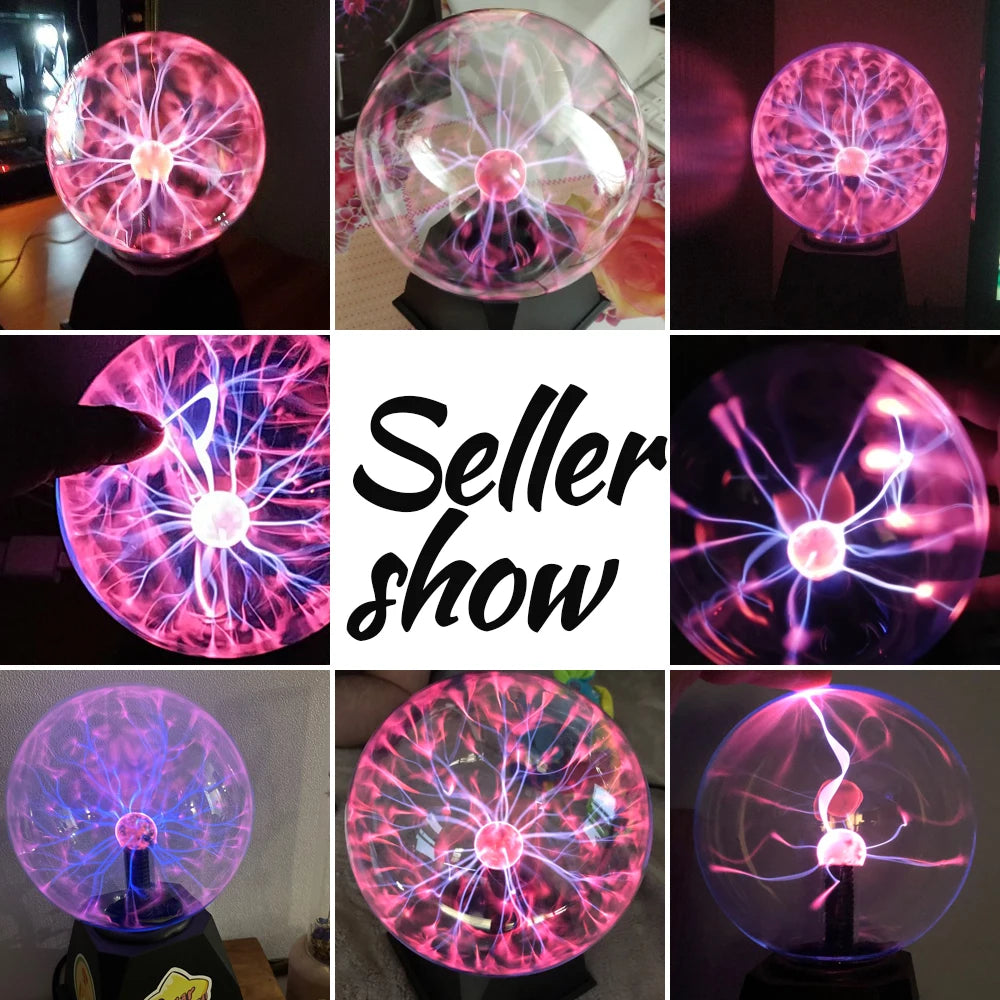 Luminara | Fascinating Plasma Light Sphere with Touch Sensor | LED Lamp with Sound Control | 220V EU Plug | 10–20 cm | Decorative Light for Any Occasion