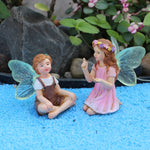 Enchanting Garden Fairies – Set of 2 Decorative Figurines