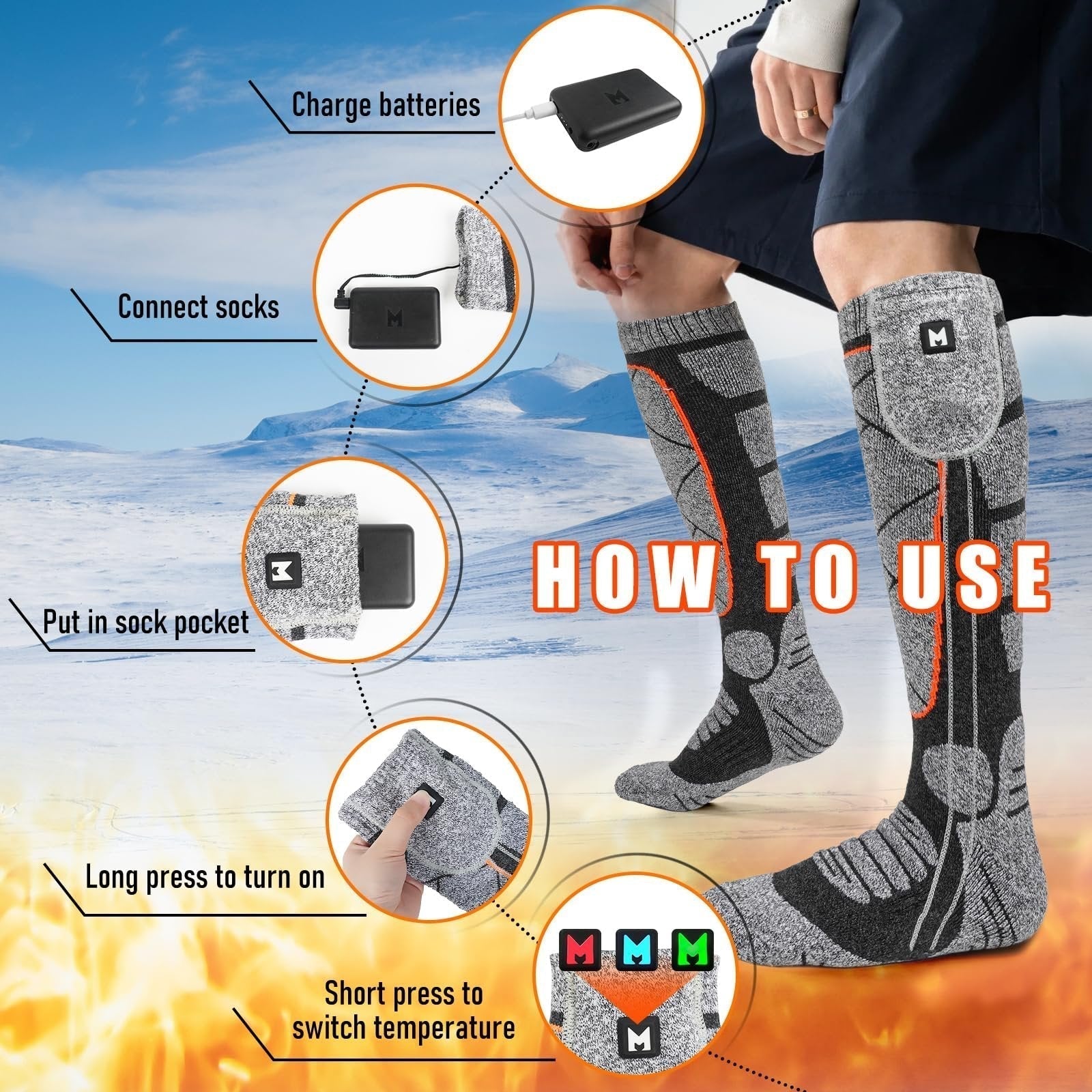 Heat Bliss – Heated socks for hours of comfort