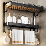 Elegantes Badezimmer-Set in Matt-Schwarz – Stilvolle Aufbewahrungslösungen