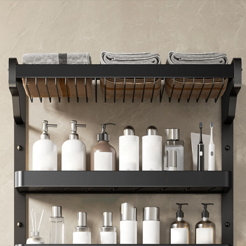 Elegantes Badezimmer-Set in Matt-Schwarz – Stilvolle Aufbewahrungslösungen