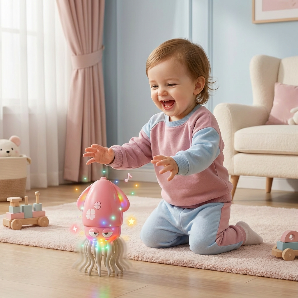 Spielzeug für Kinder: Tanzender Tintenfisch
