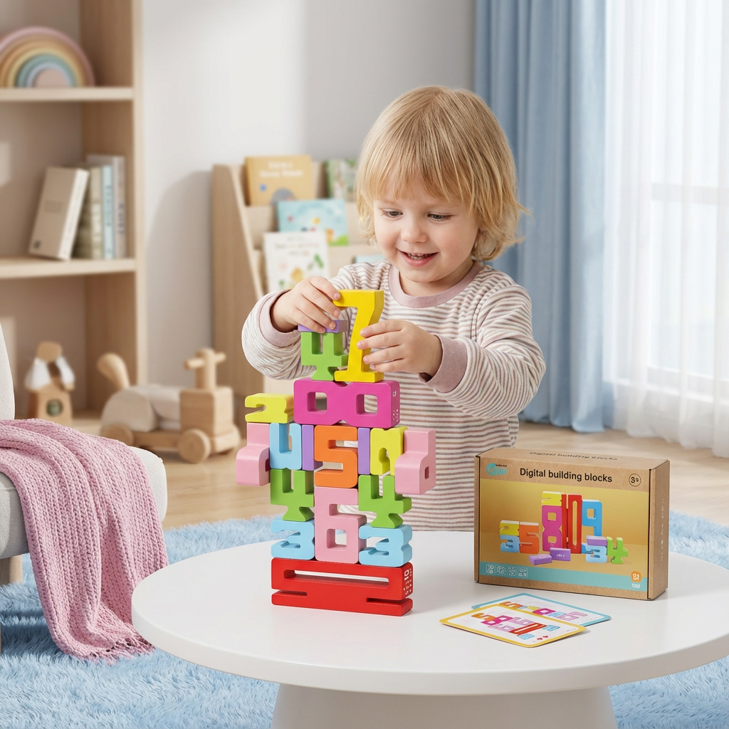 Lernblöcke für Mathe und Zahlen – Pädagogisches Spielzeug
