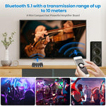 Vielseitiger 2.1 Kanal Bluetooth Audioverstärker