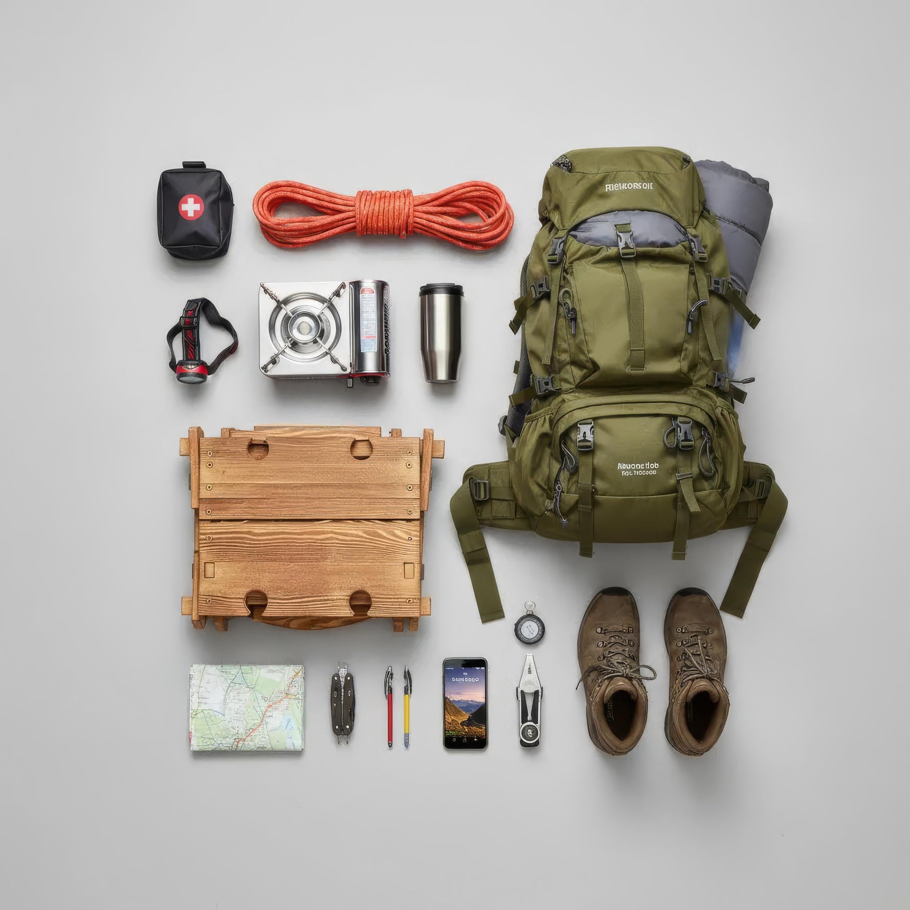 Compact Folding Table with Wine Glass Holder for Outdoor Adventures