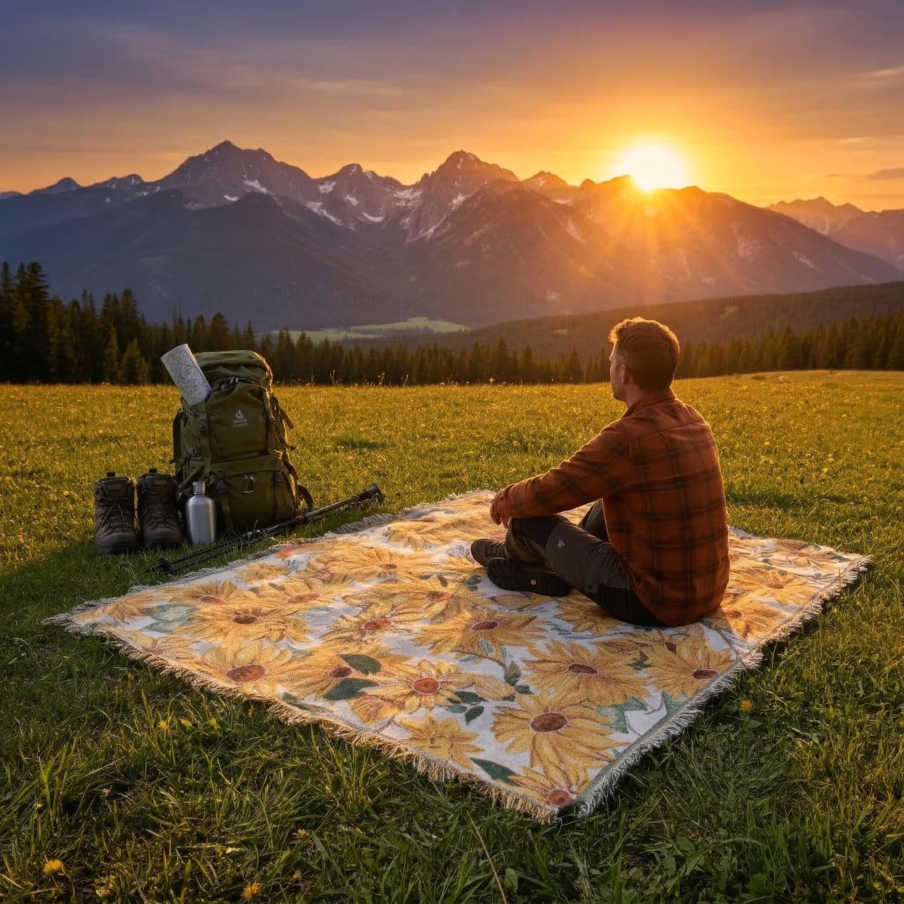 LuxePique – Waterproof Picnic Blanket for Every Adventure
