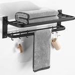 Elegantes Badezimmer-Accessoire-Set in Matt Schwarz