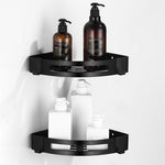 Elegantes Badezimmer-Accessoire-Set in Matt Schwarz