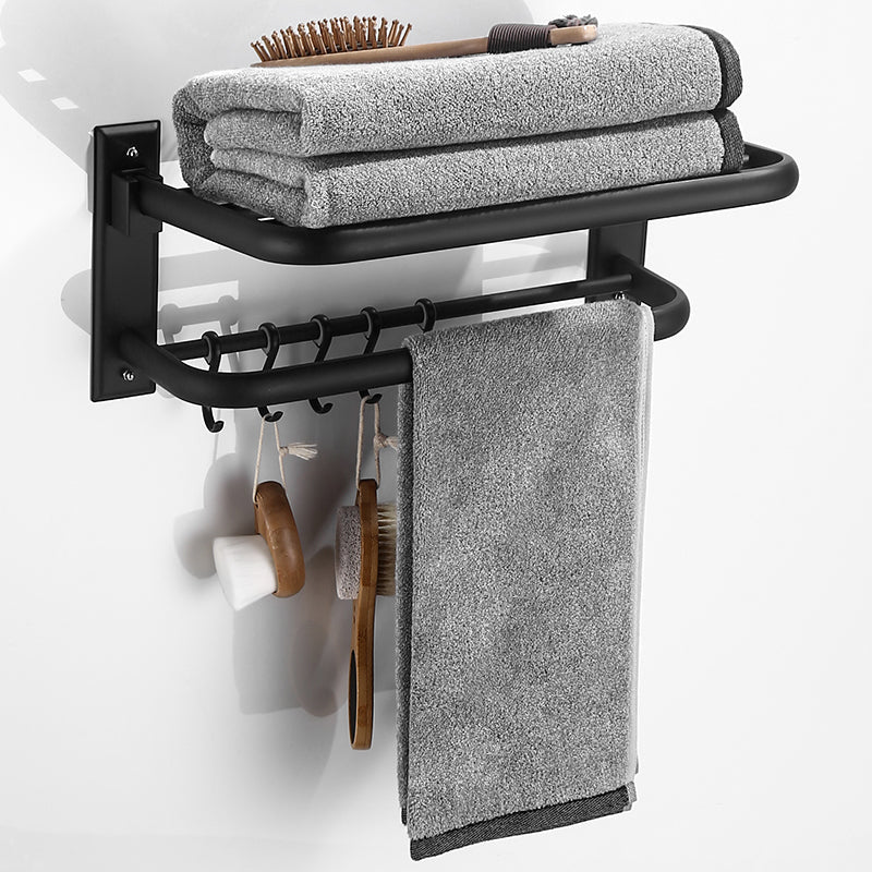 Elegantes Badezimmer-Accessoire-Set in Matt Schwarz