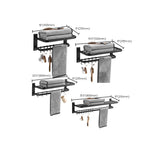 Elegantes Badezimmer-Accessoire-Set in Matt Schwarz