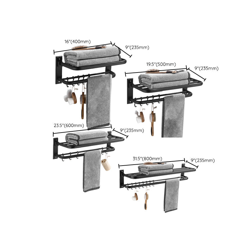 Elegantes Badezimmer-Accessoire-Set in Matt Schwarz