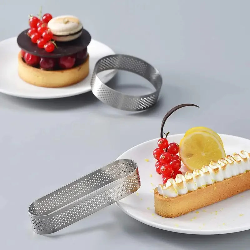 6/8 Stück Ovalform Edelstahl Backringe für perfekte Tarts