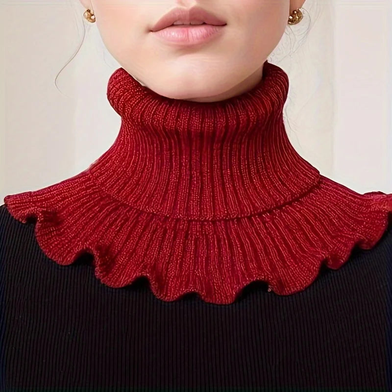 Elegant Women's Collar in Black and White | Detachable, Soft Style
