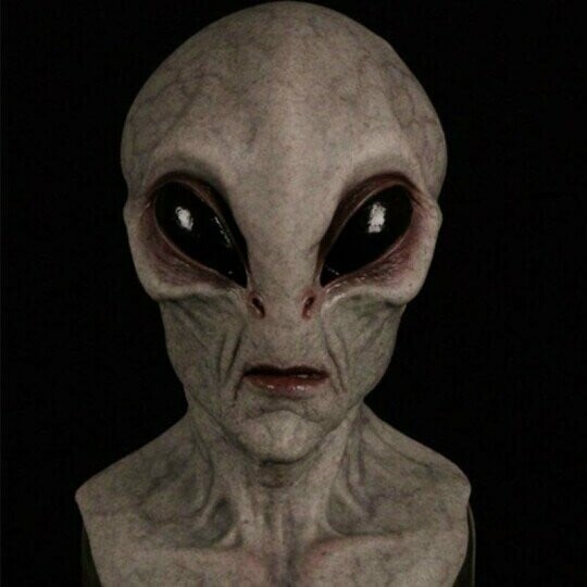 Realistische Halloween-Kostüm-Maske - Alien-Accessoire