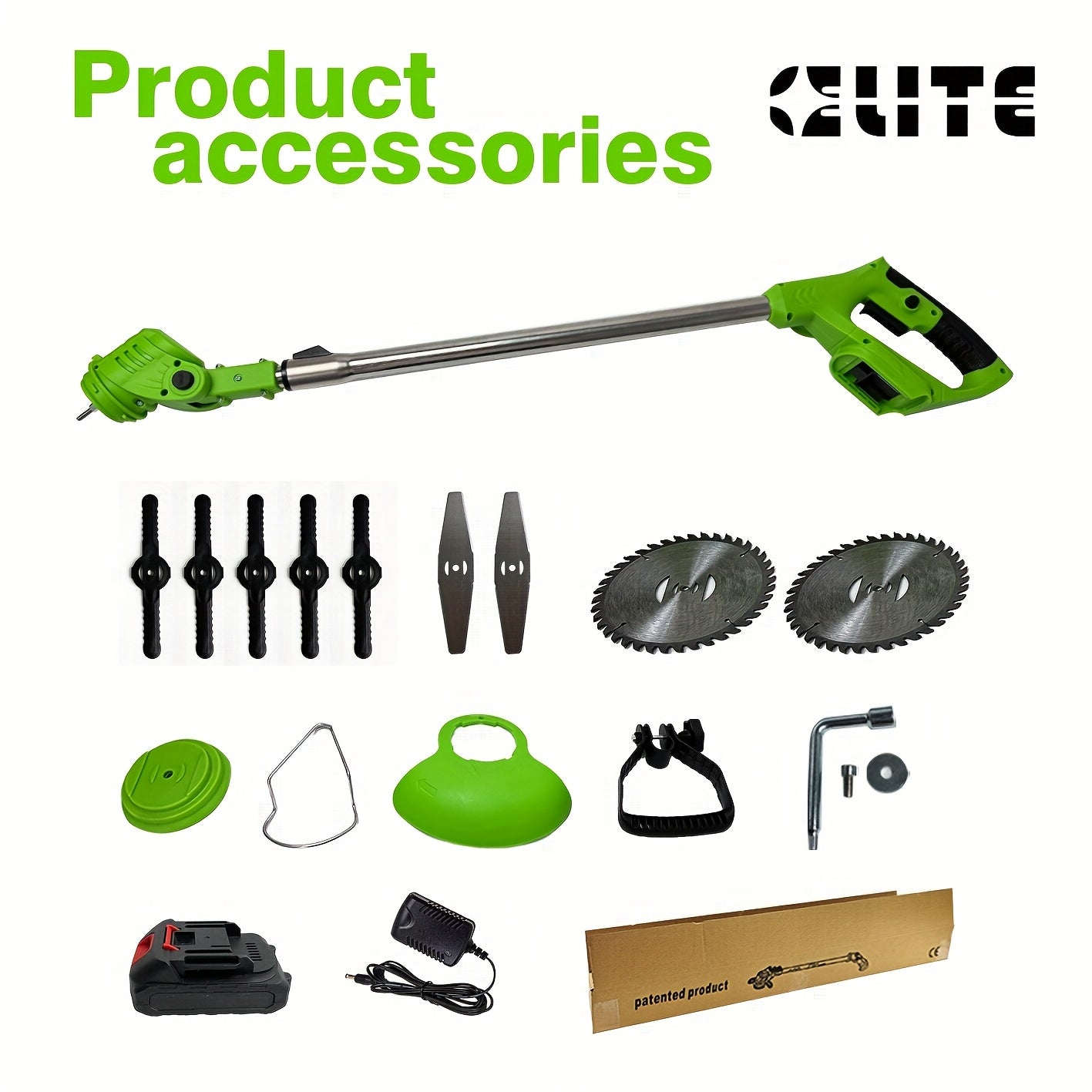 GreenPro Cordless Garden Trimmer | Cordless Flexibility | With Versatile Blades
