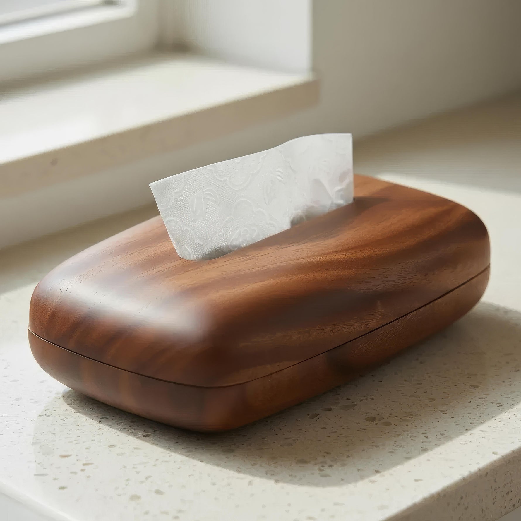 Elegant wooden napkin holder for stylish accents