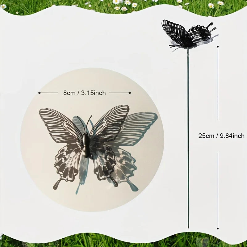 Vibrant Butterfly Garden Stakes Set – 10 Pieces for Your Decoration