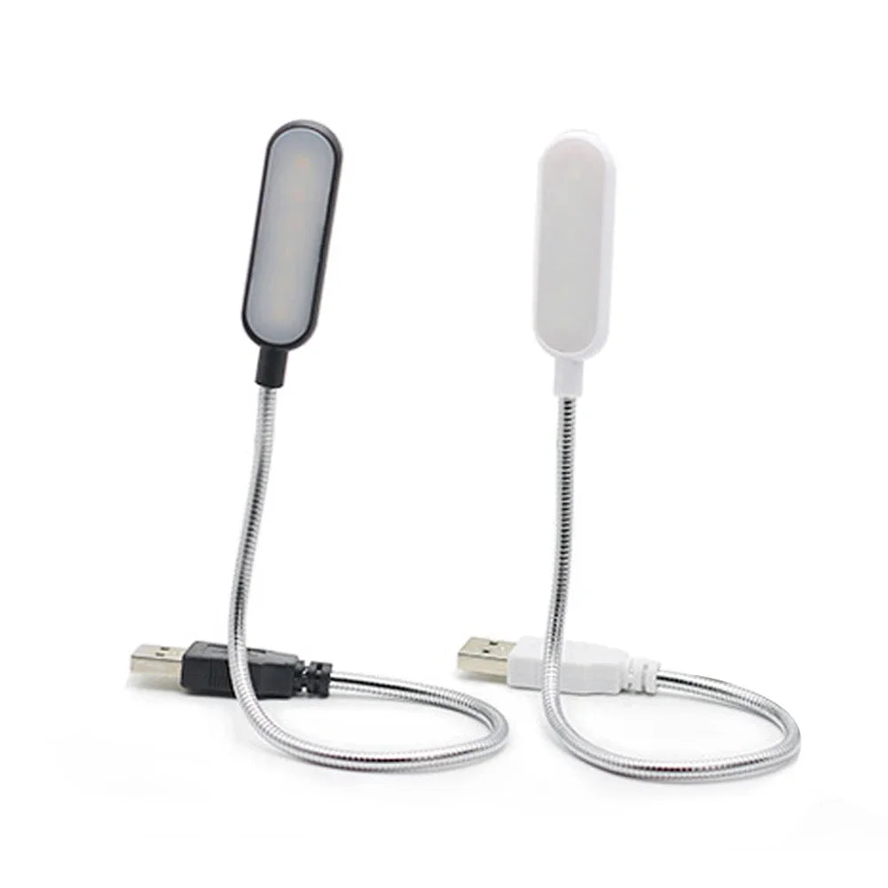 LumiFlex USB LED Reading Lamp | Rechargeable & Energy-Saving | Flexible Gooseneck | Warm White & Cool White | Ideal for Laptop, PC & Power Bank