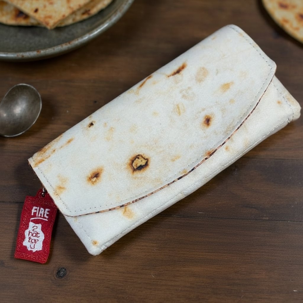 Burrito-inspiriertes Geldbeutel mit Magnetverschluss – Praktische Aufbewahrung