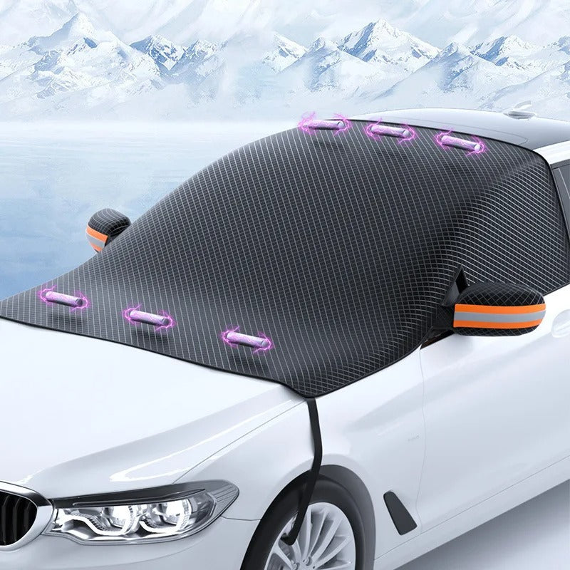 Magnetische Auto-Windschutzscheibenabdeckung für Schnee und Sonne – Robust und Kompakt