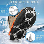 Grippy winter spikes for secure grip on ice and snow