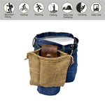 Leder- und Canvas-Bushcraft-Tasche